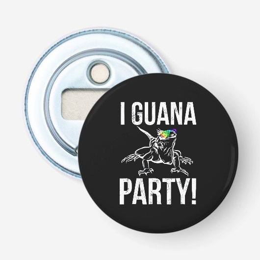 Iguana Party Flaschenöffner (Vorderseite)