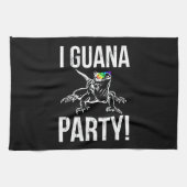 Iguana Party Geschirrtuch (Horizontal)