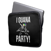 Iguana Party Laptopschutzhülle (Vorderseite Links)