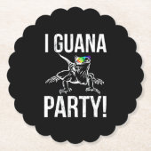 Iguana Party Untersetzer (Vorderseite)