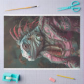 Iguana Pink Aquamarine Möbeldekouseite Seidenpapier (Basteln)