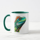Iguana-Portrait Tasse (Links)