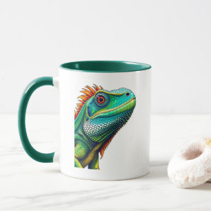 Iguana-Portrait Tasse
