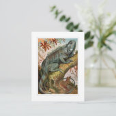 Iguana Postkarte (Stehend Vorderseite)