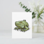 Iguana Postkarte (Stehend Vorderseite)