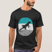 Iguana Retro Lizard Geschenk für Männer oder Junge T-Shirt (Vorderseite)