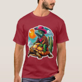 IGUANA RIDING DESERT TORTOISE 2 T-Shirt (Vorderseite)