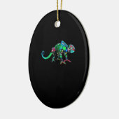 Iguana Roboter Keramik Ornament (Links)