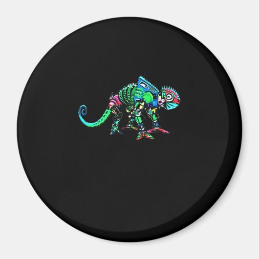 Iguana Roboter Magnet (Vorne)