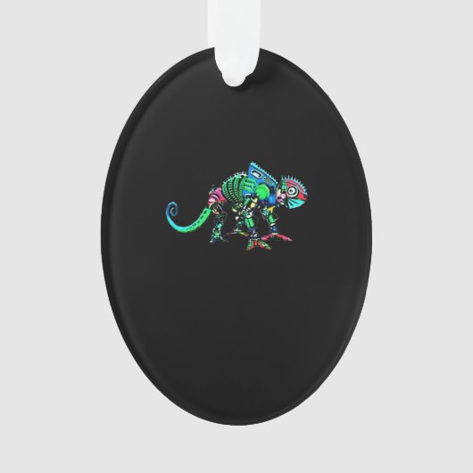 Iguana Roboter Ornament (Vorderseite)