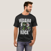 Iguana Rock Lizard Rocker T-Shirt (Vorne ganz)