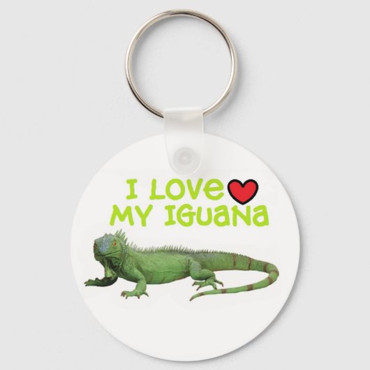 Iguana Schlüsselanhänger "I Liebe my Iguana" (Vorderseite)