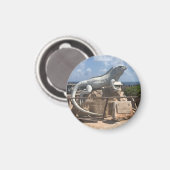 Iguana Sculpture Isla Mujeres, Mexiko-Magnet Magnet (Vorderseite/Rückseite)