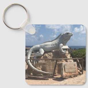 Iguana Sculpture Isla Mujeres, Mexiko Schlüsselanh Schlüsselanhänger
