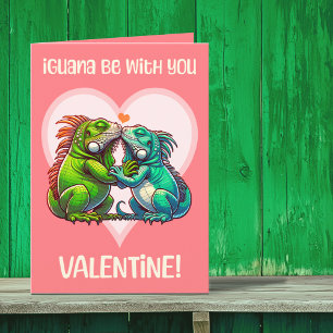 Iguana sei bei dir Süß Lustiges Valentinstag Feiertagskarte