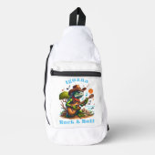 Iguana Serenading Swamp Dweller Rock & Roll Crossbody Bag (Vorderseite)