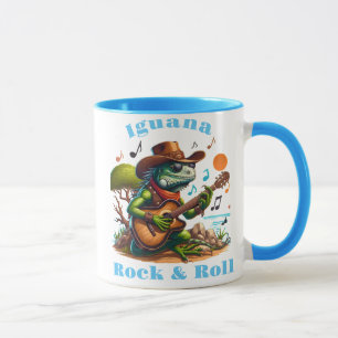 Iguana Serenading Swamp Dweller Rock & Roll Tasse