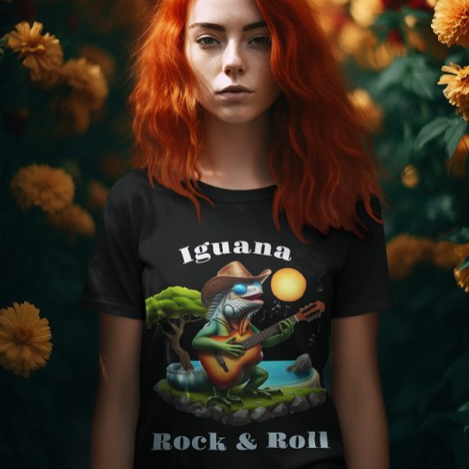 Iguana Serenading Swamp Dweller Rock T-Shirt