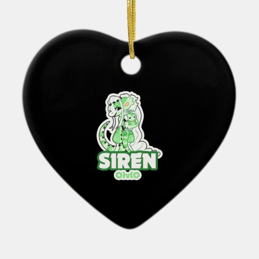 Iguana siren keramik ornament (Vorne)