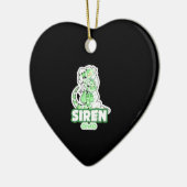 Iguana siren keramik ornament (Links)