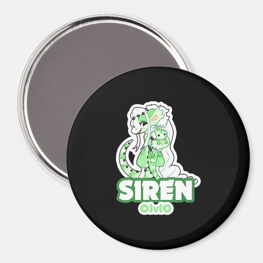 Iguana siren magnet (Vorderseite/Rückseite)