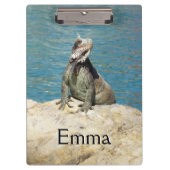 Iguana Tropical Wildlife Fotografy at St. Thomas Klemmbrett (Vorderseite)