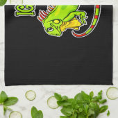 Iguana Vater Geschirrtuch (Gefaltet)