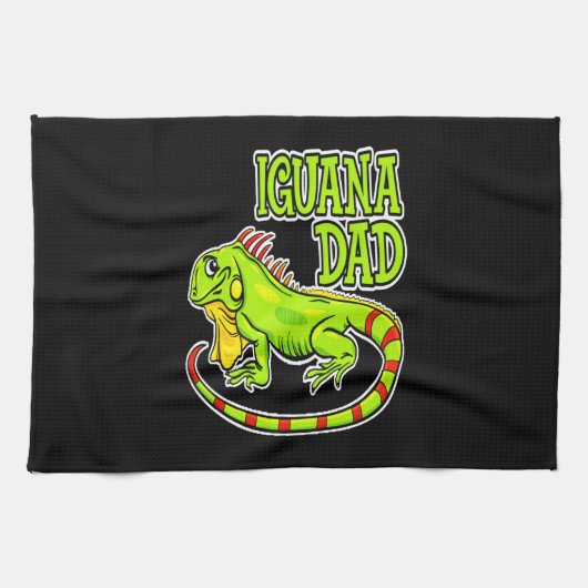 Iguana Vater Geschirrtuch (Horizontal)
