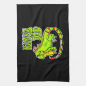 Iguana Vater Geschirrtuch (Vertikal)