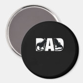 Iguana Vater Magnet (Vorderseite/Rückseite)