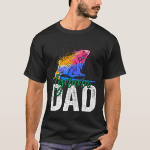Iguana Vater Reptiles Pet Reptile Eigentümer Grafi T-Shirt