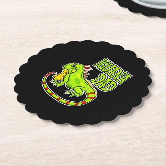Iguana Vater Untersetzer (angewinkelt)
