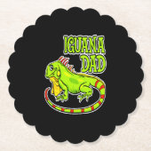 Iguana Vater Untersetzer (Vorderseite)