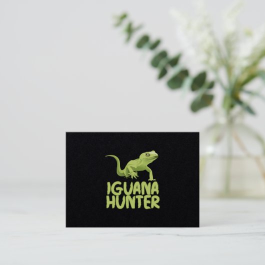 Iguana Visitenkarte (Stehend Vorderseite)