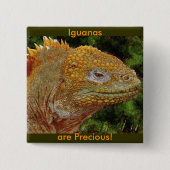 IGUANA WARRIOR Art Button (Vorderseite)