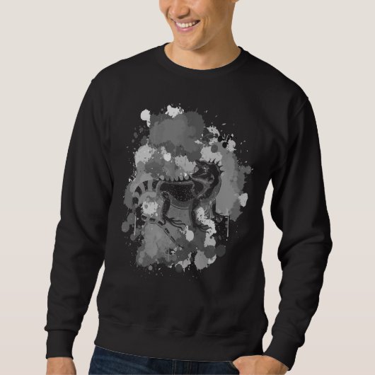 Iguana Wildlife Reptile Lizard Animal Pet Iguana Sweatshirt (Vorderseite)