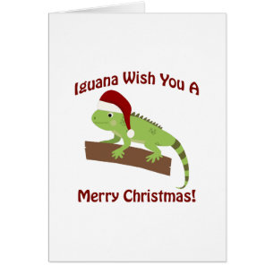 Iguana wünscht Ihnen ein frohes Weihnachtsfest