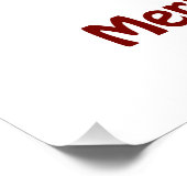 Iguana wünscht Ihnen ein frohes Weihnachtsfest Poster (Ecke)