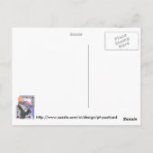 Iguanadonna Postkarte (Rückseite)