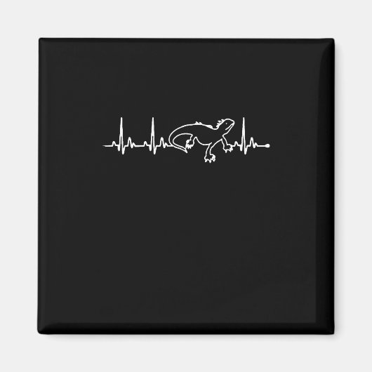 iguanas Herzschlag Magnet (Vorne)