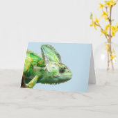 IGUANISCHE GEBURTSTAGSKARTEN KARTE (Gelbe Blume)