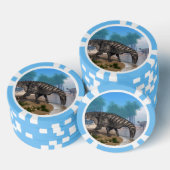 Iguanodon-Dinosaurier Pokerchips (Stapel)