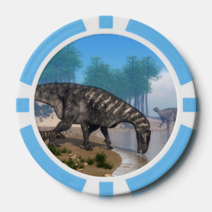 Iguanodon-Dinosaurier Pokerchips
