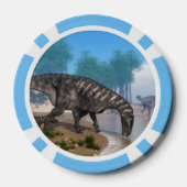 Iguanodon-Dinosaurier Pokerchips (Rückseite)