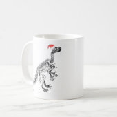 Iguanodon (Dinosaurier) Weihnachten Kaffeetasse (Vorderseite Links)