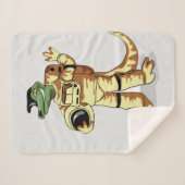 Iguanodon ist in einem Kosmonauten-Raum gekleidet. Sherpadecke (Vorderseite (Horizontal))