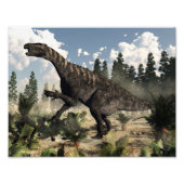 Iguanodon-Roaring - 3D-Rendering Fotodruck (Vorne)