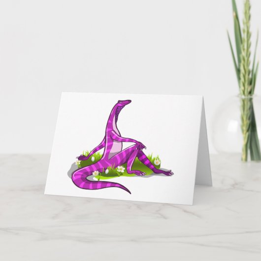 Iguanodon zeigt ihre natürliche Schönheit. Karte (Vorderseite)