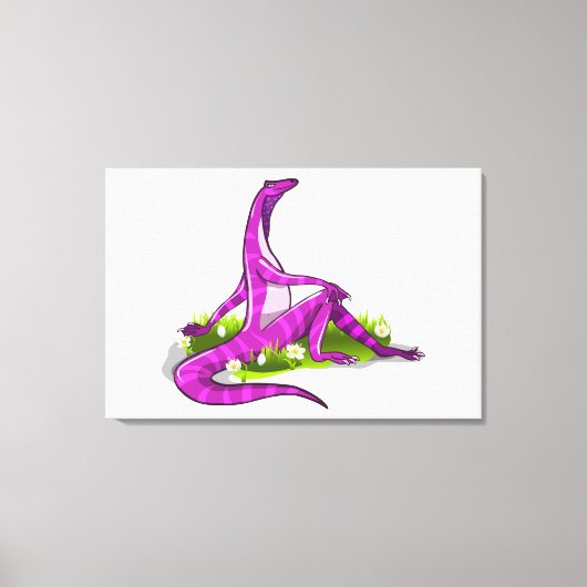 Iguanodon zeigt ihre natürliche Schönheit. Leinwanddruck (Vorderseite)