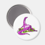 Iguanodon zeigt ihre natürliche Schönheit. Magnet (Vorderseite/Rückseite)